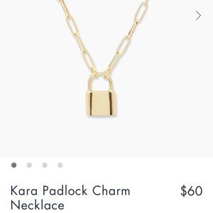 Gorjana Padlock Charm Necklace